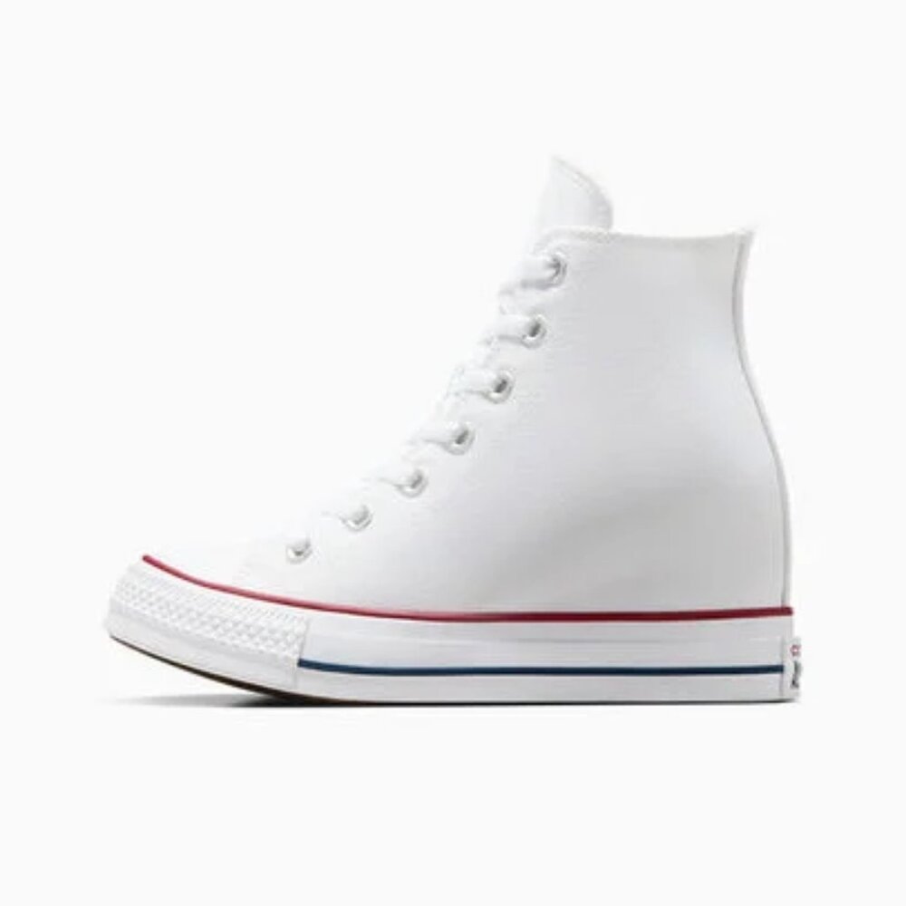 Converse Chuck Taylor All Star Wedge Platform Sneakers White Size US 8 - Picture 3 of 3